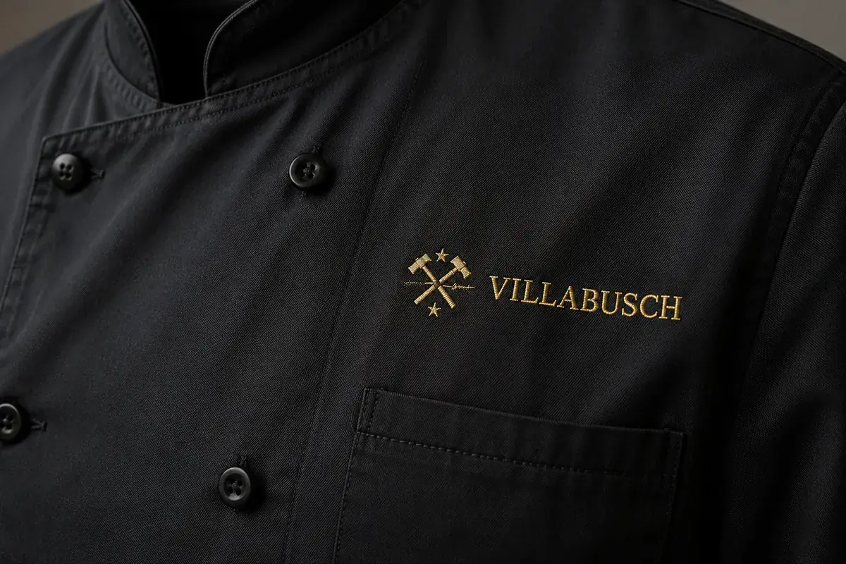 Villabusch — Siebdruck auf Kochjacke